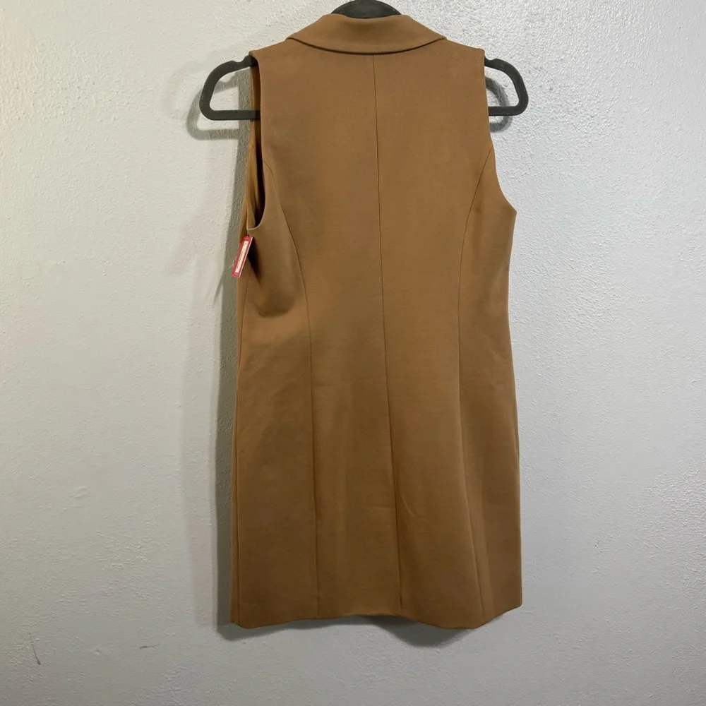 NWT SPANX Ponte vest Tan Sleeveless Dress small - Picture 6 of 9